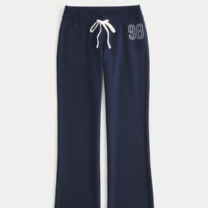 Hollister Number Graphic Bootcut Sweatpants | Navy 98 | XL
